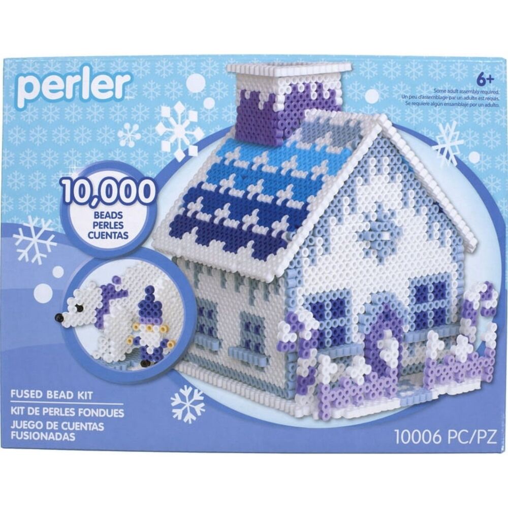 Christmas Craft Fused Bead Ice House Kit NEW